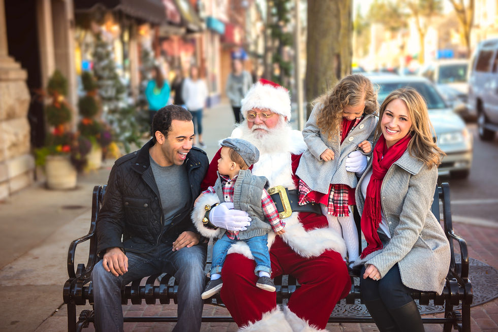 Family session with Santa