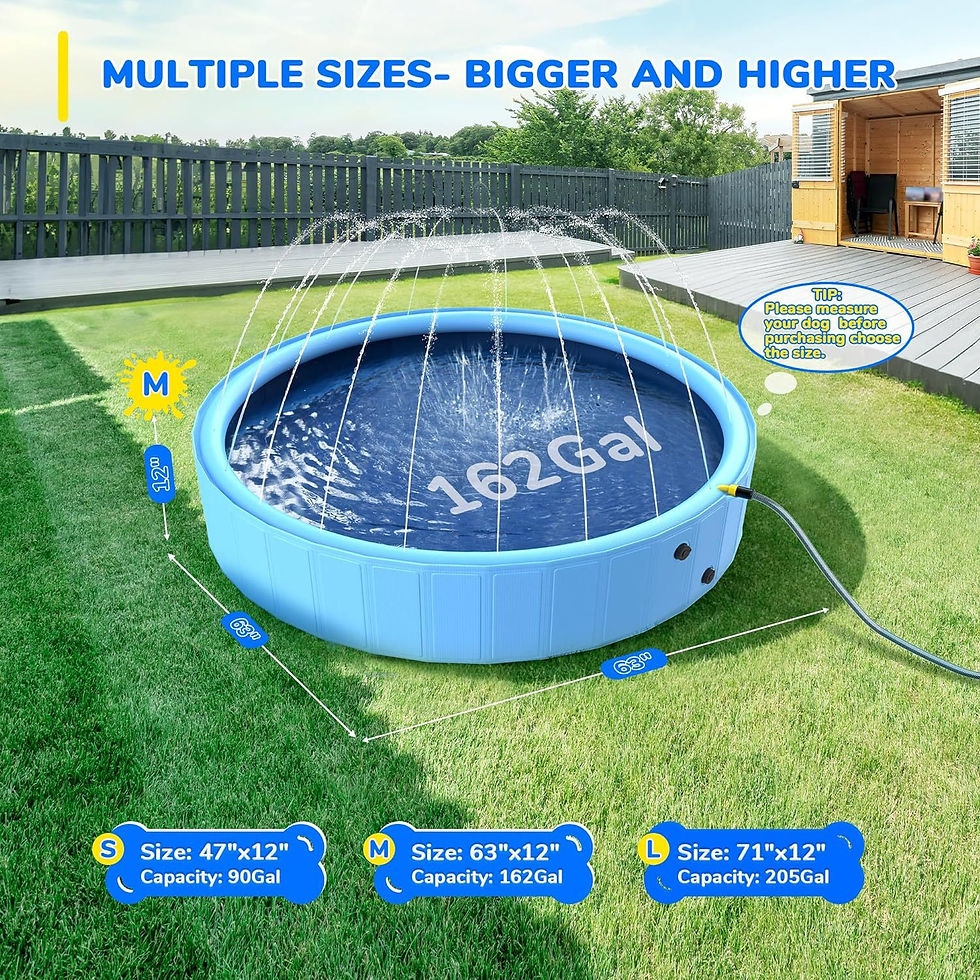 Thumbnail: Foldable Pet Splash Pool for Dogs and Bathing Fun