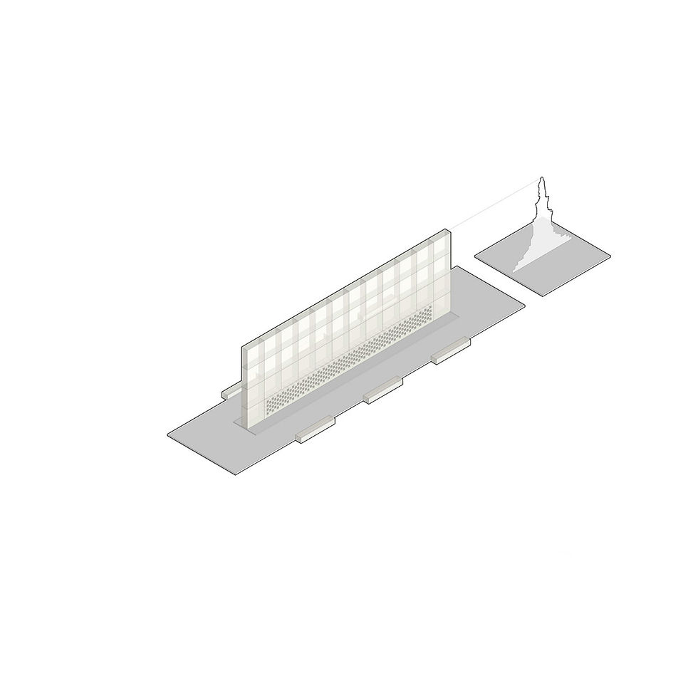 CONCURSO COVID CUPLA ARQUITECTURA  AXONOMETRICA PROYECTO