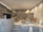 HOBBY CAFETERIA CHACARITA CUPLA ARQUITECTURA RENDER INTERIOR BARRA MESAS SILLAS06