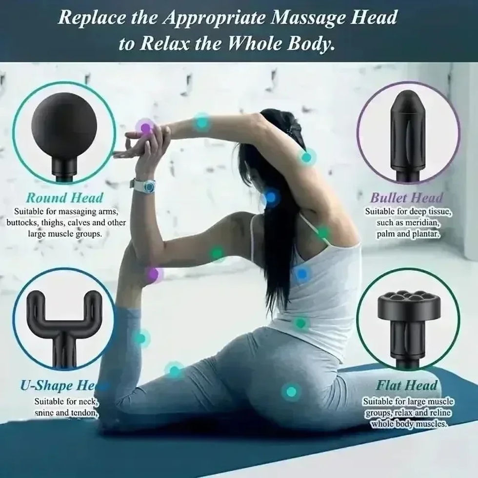 Thumbnail: Mini USB Massage Gun – Portable Fascia Relaxer for Neck, Shoulders, and Back, 