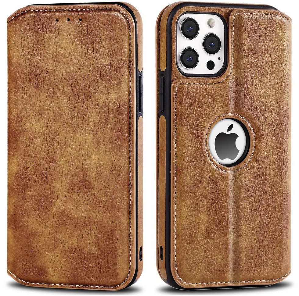 Thumbnail: Leather Case For iPhone 16 15 14 13 12 11 Pro Max XS XR Wallet Case [RFID Blocki