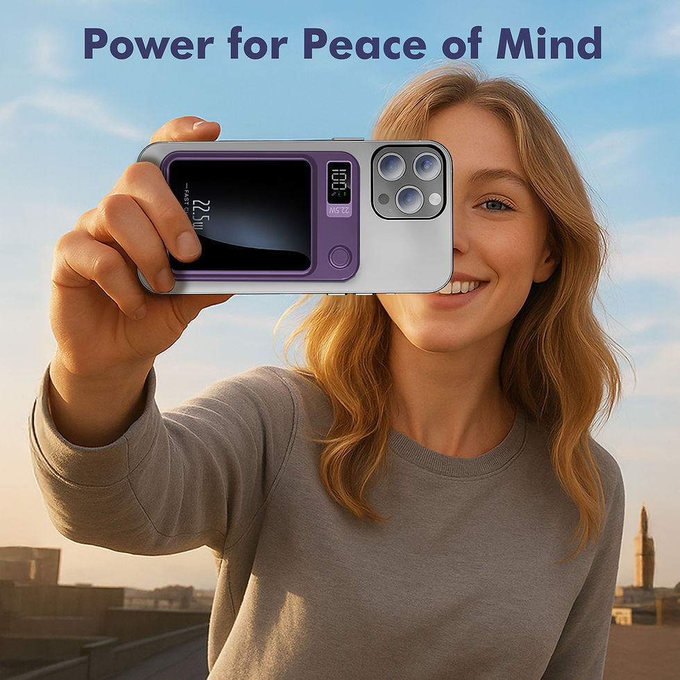 Thumbnail: Magnetic Power Bank Wireless 10000Ah Portable 22.5W Fast Charging LED Digital Fo
