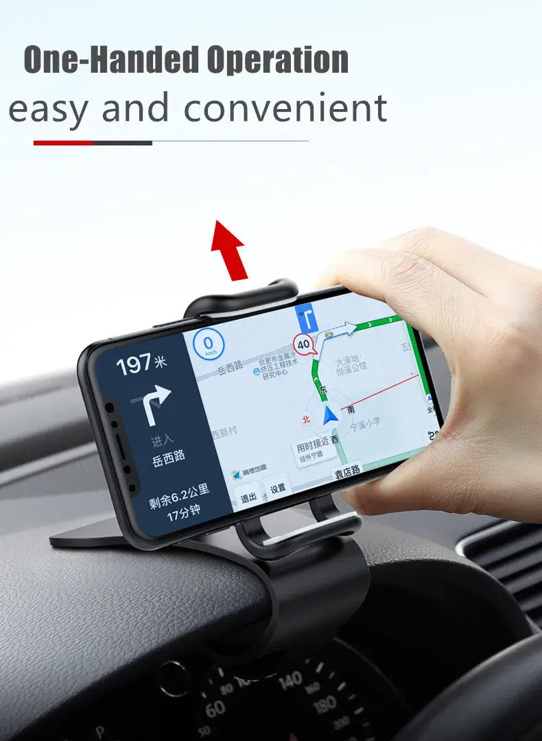 Thumbnail: 360 Rotatable Car Phone Holder Universal Cell Phone Stands Car Rack Dashboard Su