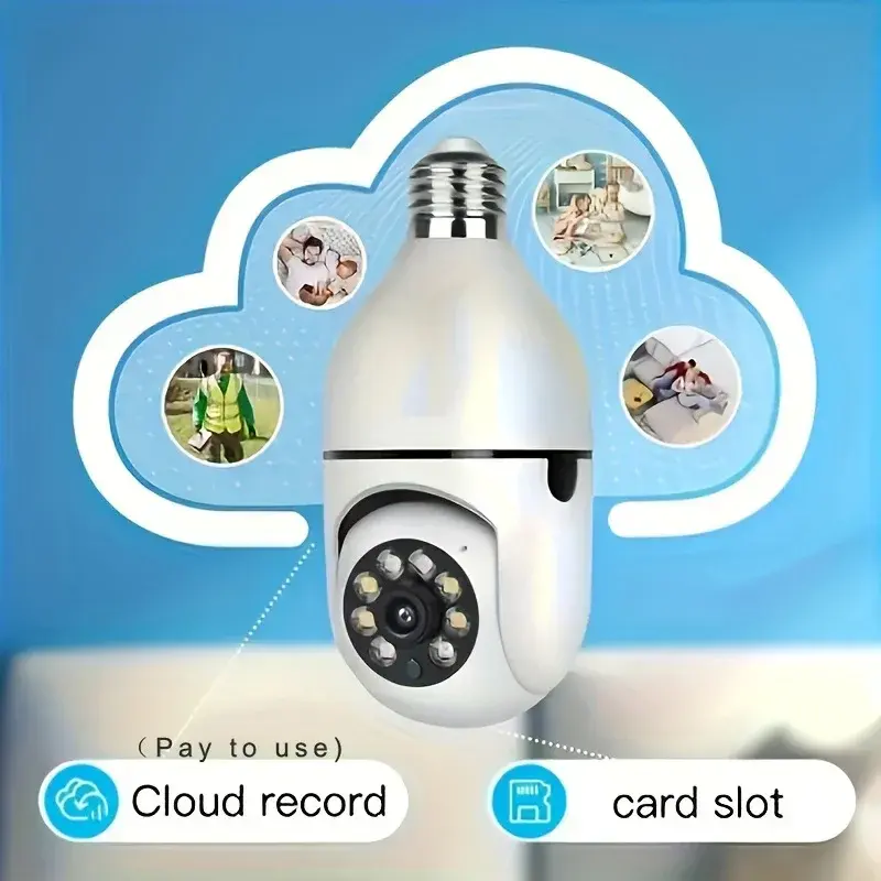 Miniatura: 2Pc Ease Life APP-Light Bulb Security Cameras Outdoor Wireless WiFi Camera 5GHz,