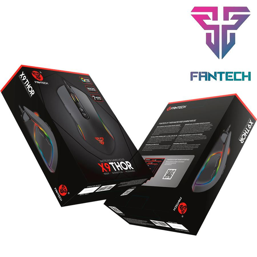 Miniatura: Mouse Gamer Jogo Macro RGB Fantech Thor X9 7 Botões 4800DPI