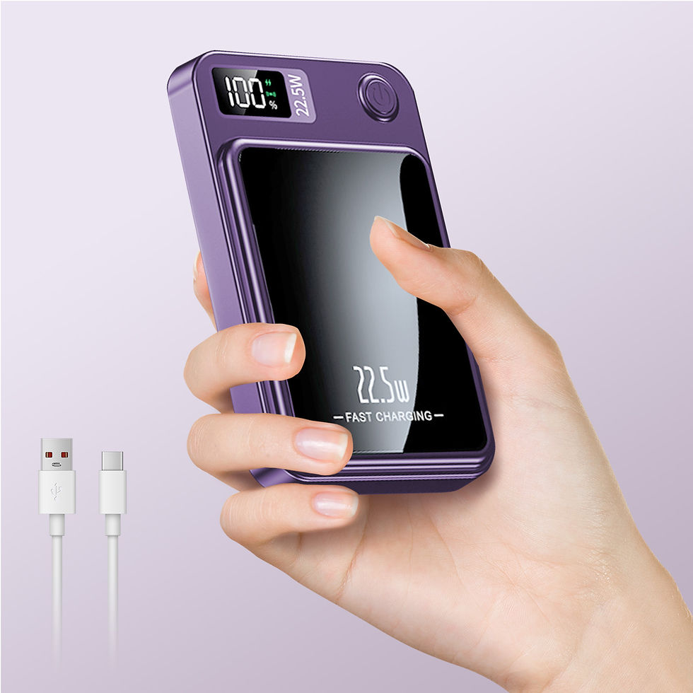 Thumbnail: Magnetic Power Bank Wireless 10000Ah Portable 22.5W Fast Charging LED Digital Fo