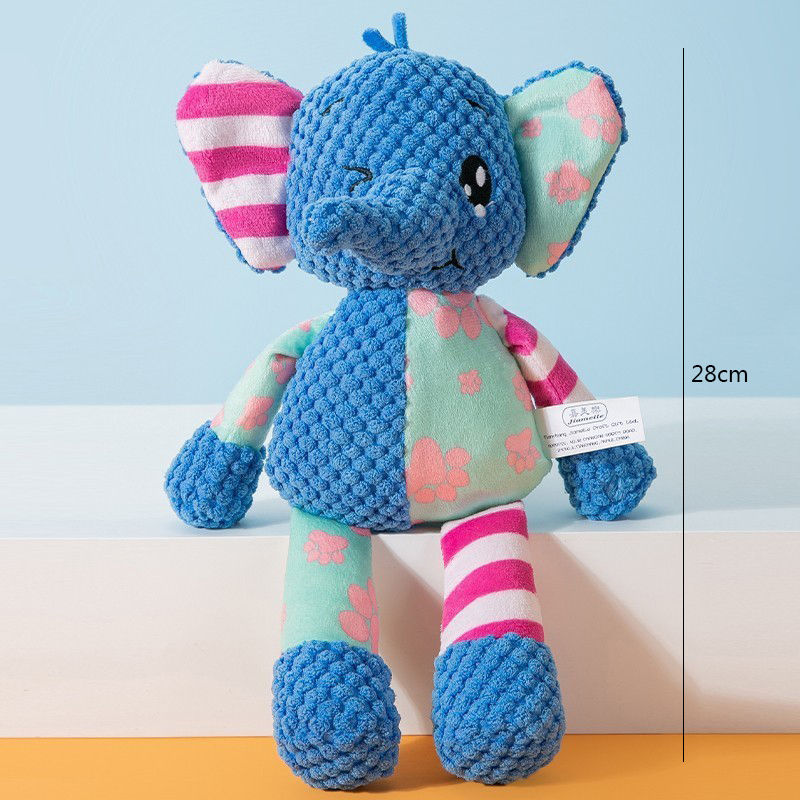Thumbnail: Pet Plush Toy Cat Dog Puzzle Toy Cute Animals Bite Resistant Interactive Squeaky