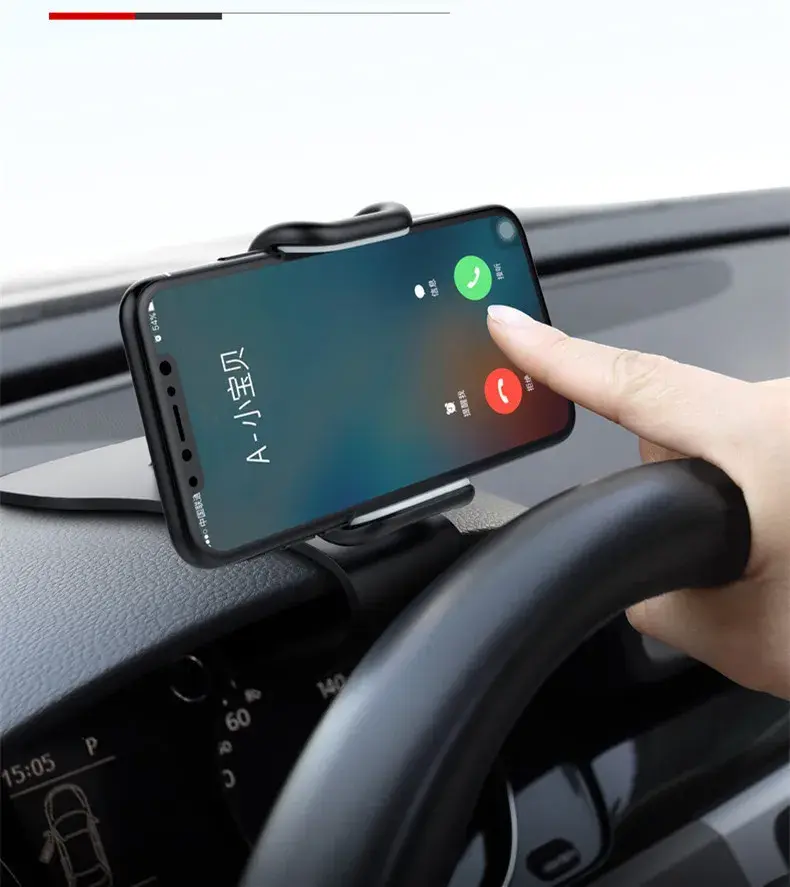 Miniatura: 360 Rotatable Car Phone Holder Universal Cell Phone Stands Car Rack Dashboard Su