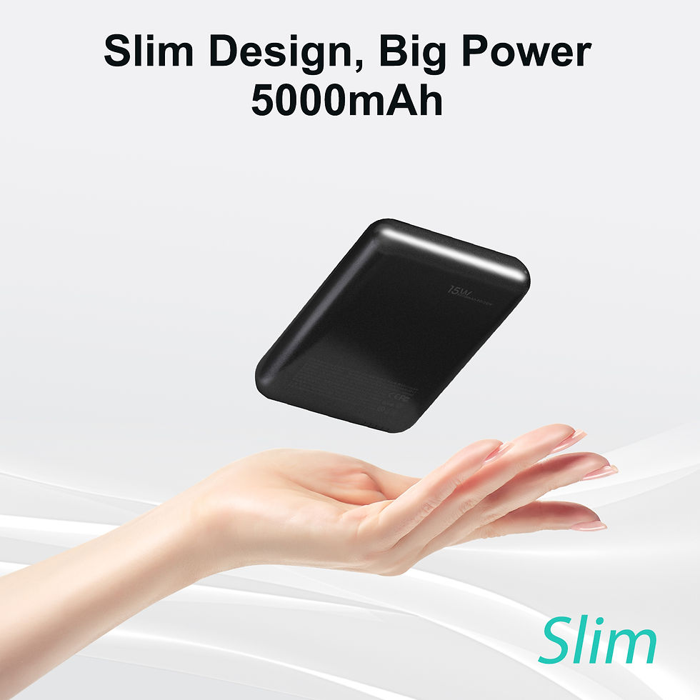 Miniatura: Magnetic Power Bank Portable 5000mAh Wireless Charger 20W With USB-C Cable For I