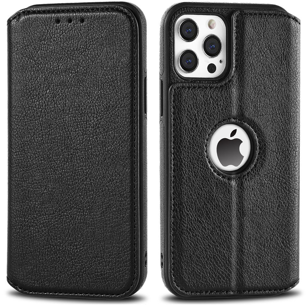 Thumbnail: Leather Case For iPhone 16 15 14 13 12 11 Pro Max XS XR Wallet Case [RFID Blocki