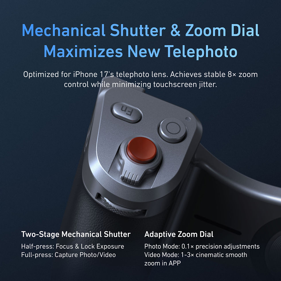 Thumbnail: TELESIN Master Grip Set for iPhone17 Pro Pro Max Magnetic Phone Camera Hand Grip