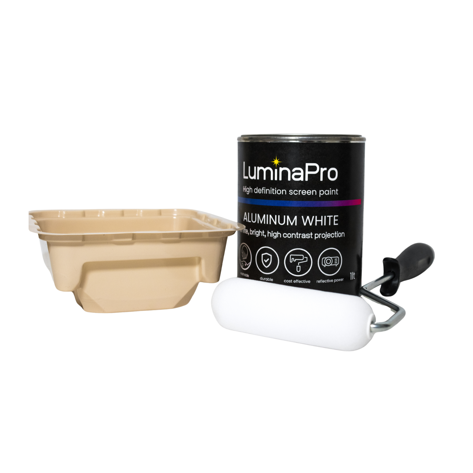 Kit de Pintura Para Proyector Lumina Pro Screen Paint 1lt