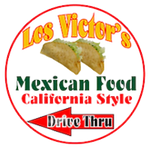 Los Victor's Mexican Food California Style Drive Thru Logo