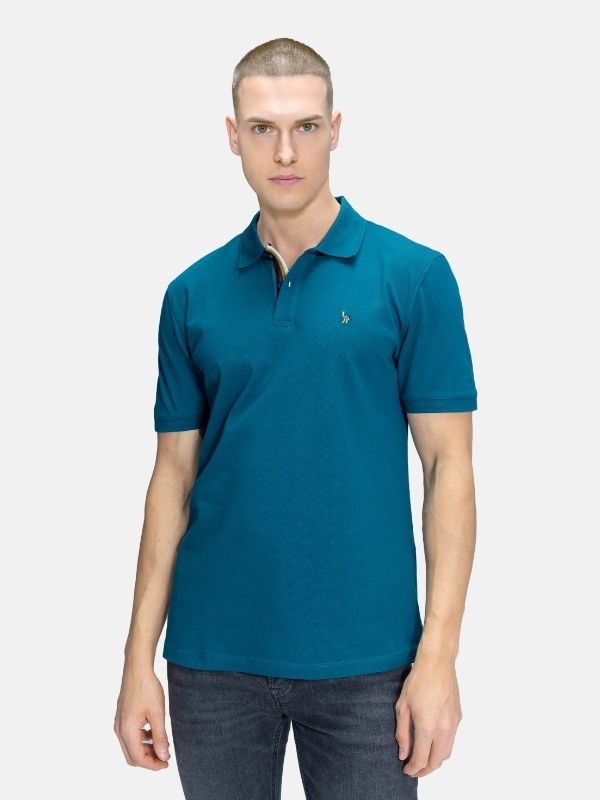 Erkek Merserize Plaket Şeritli Polo Yaka Pike T-Shirt5.jpg