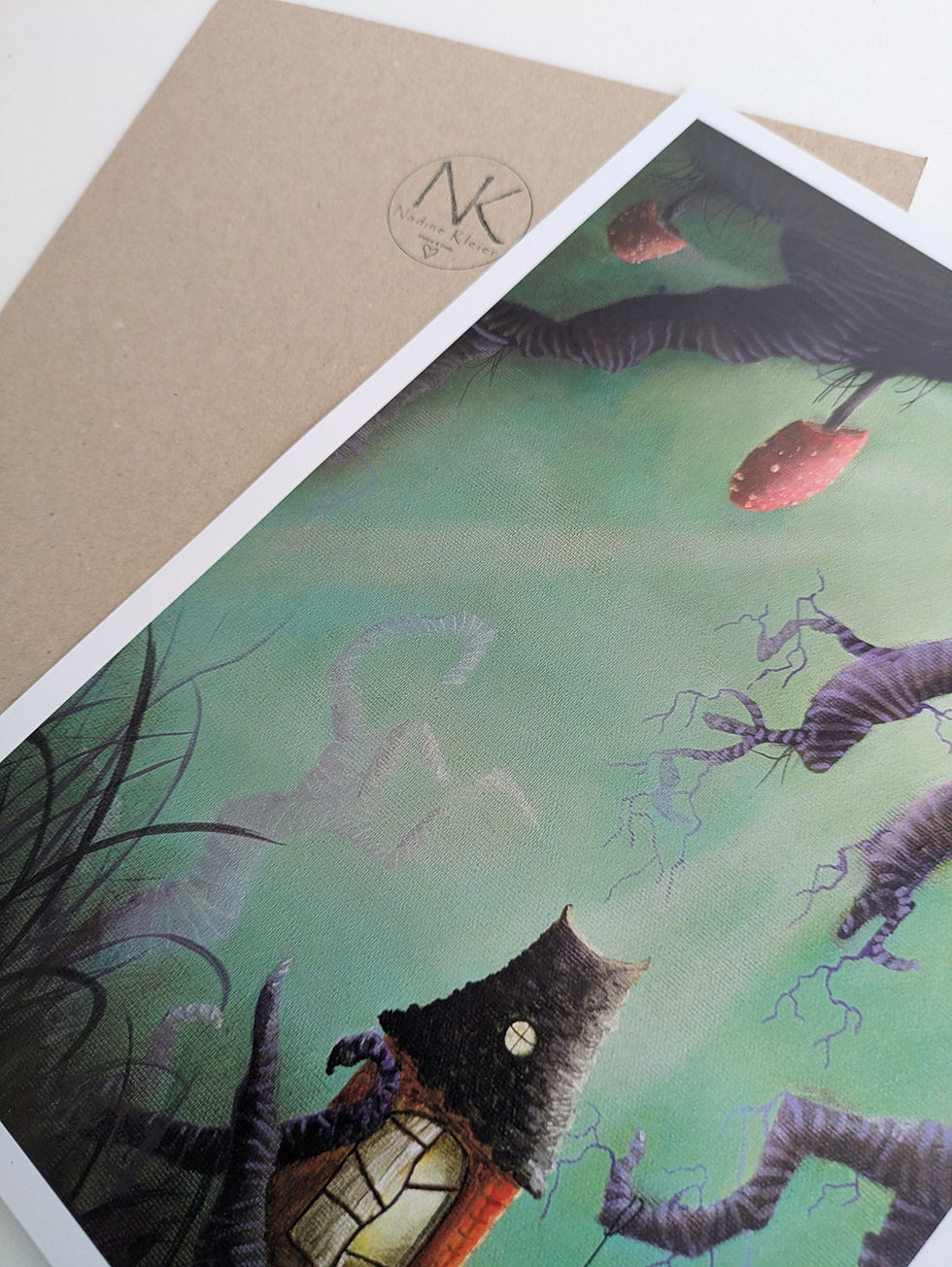 Miniaturbild: A4 Kunstdruck "Zu Besuch"