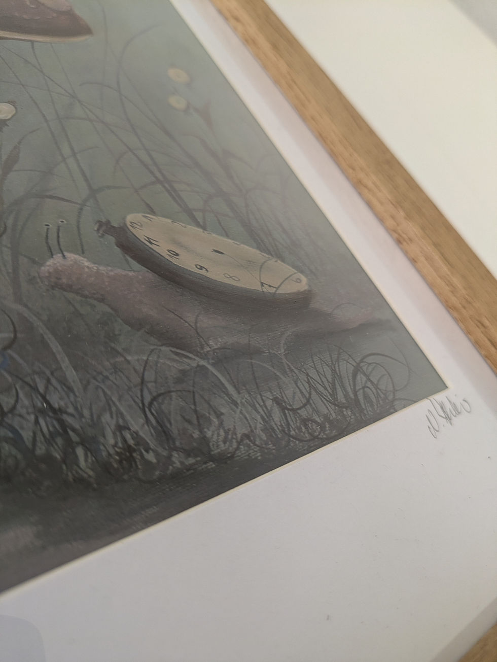 Miniaturbild: Kunstdruck im Rahmen "Wenn Uhren schweigen"