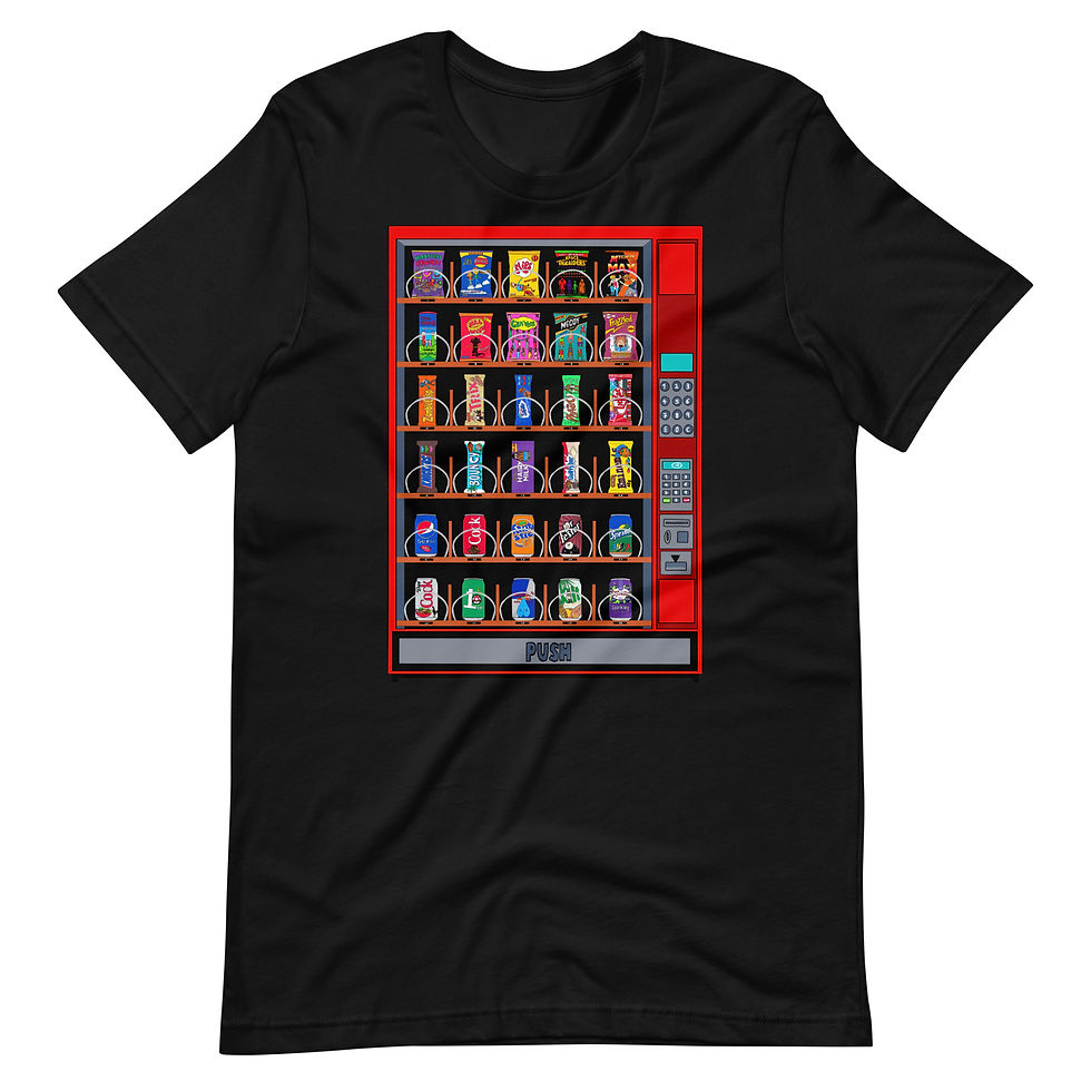 Thumbnail: MULTI EGO VENDING MACHINE Unisex t-shirt