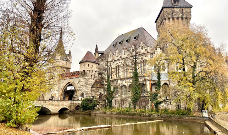 Gatehouse Tower by Vajdahunyad Castle in Budapest