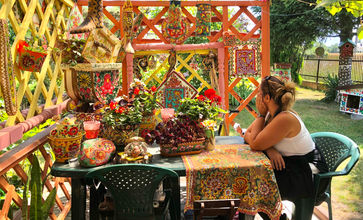 A house decor in the little village of Zalipie