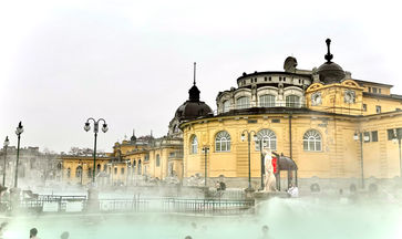 Budapest historical Szechenyi Thermal Baths