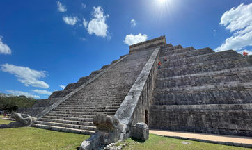 The Pyramid of Kukulkan or 'El Castillo' in Chichen Itza