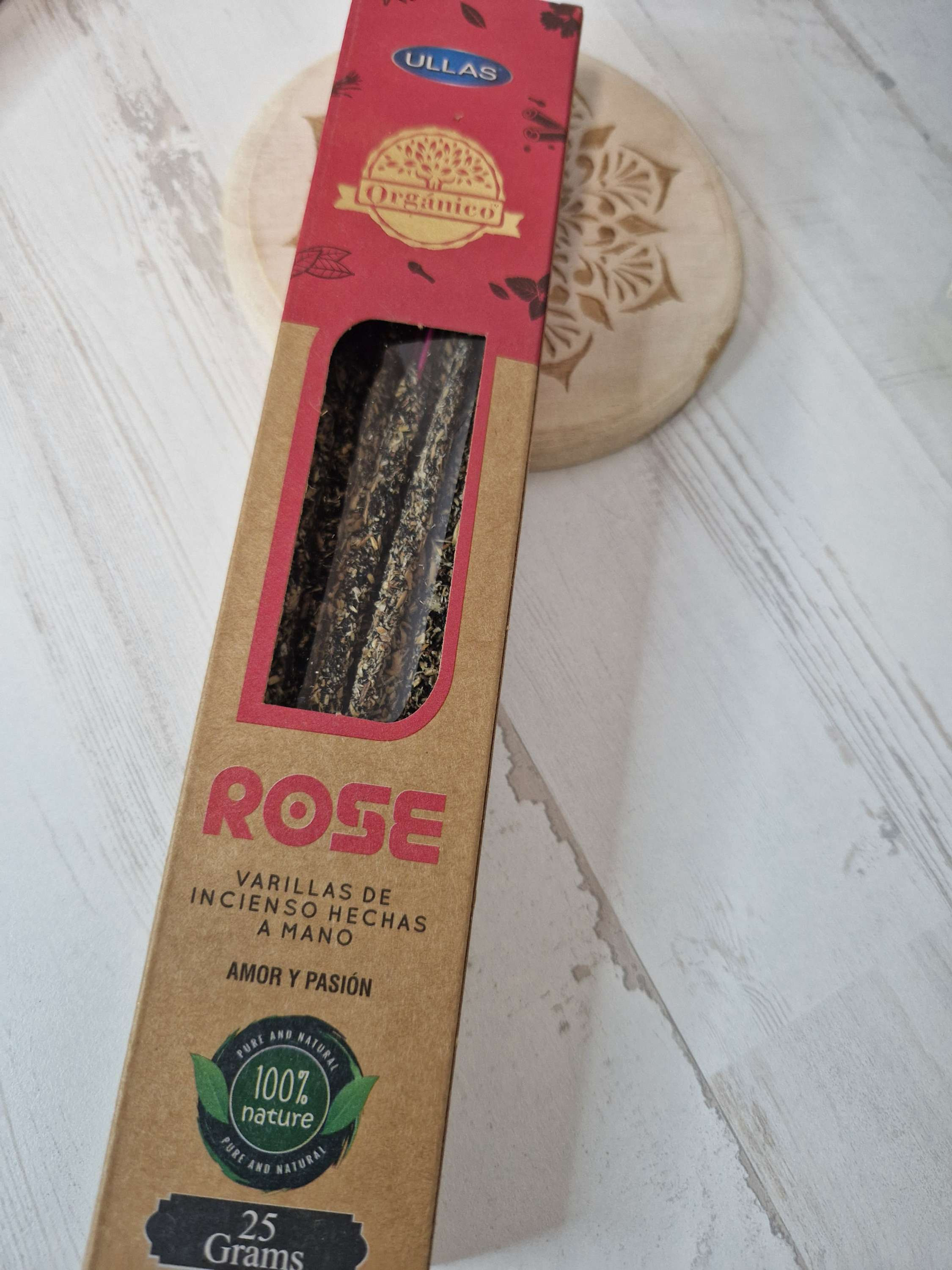 Inciensos naturales de rosas