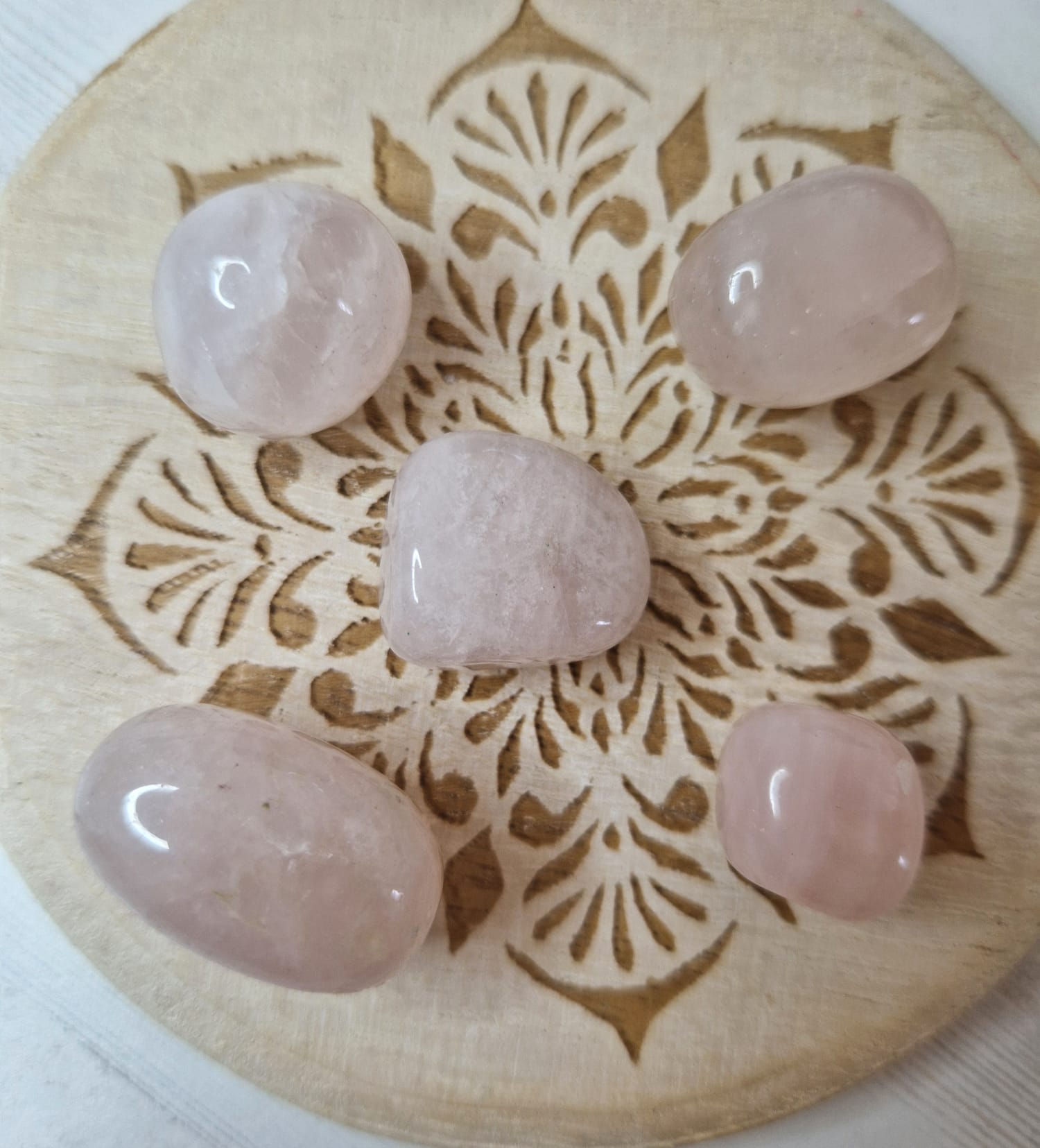 Rodado de cuarzo rosa