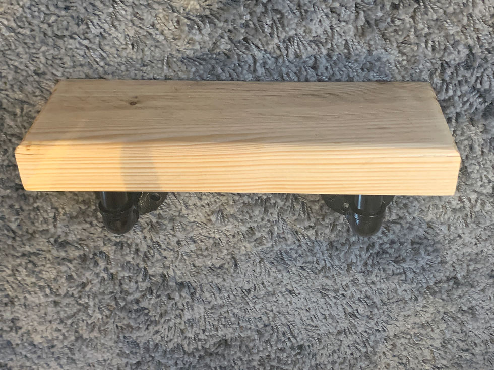 Industrial iron / scaffold board shelf