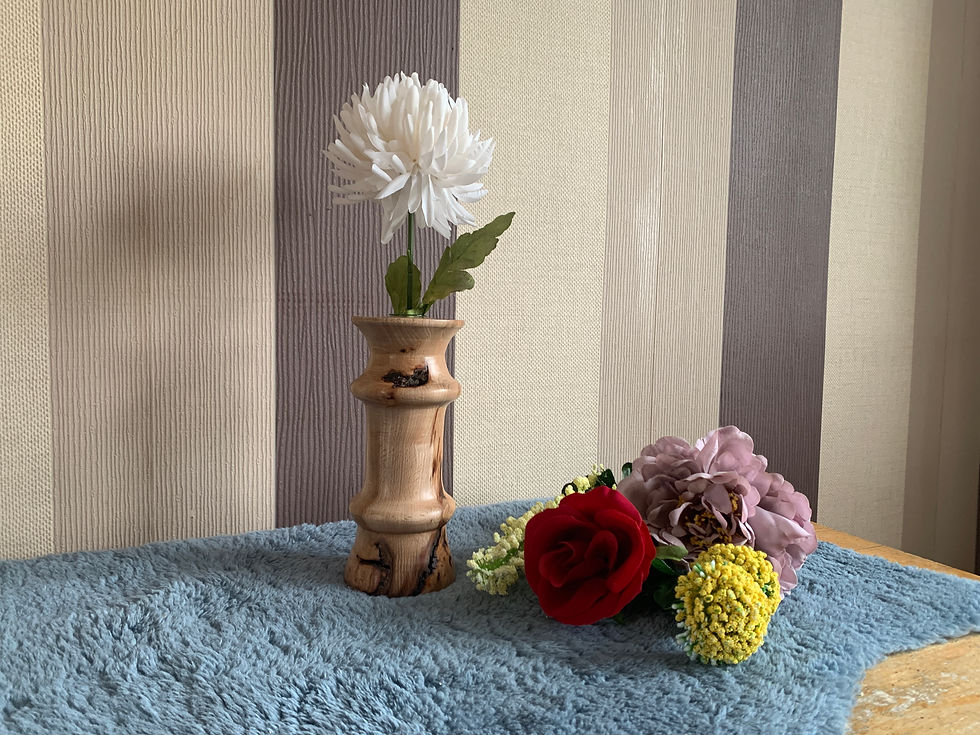 spalted beech hand made vase