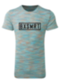 Bxsmrt space dye T-Shirt ( Mint / Orange ) 
