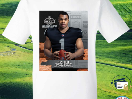 Squadgifts - Tyree Wilson EDGE Texas Tech  NFL Draft 2023 Las Vegas Raiders shirt
