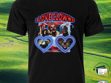 Funny sadstreet I Love Clowns T-Shirt
