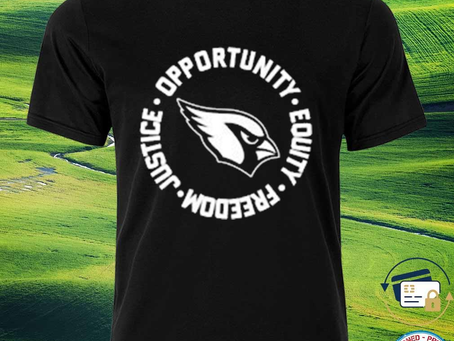 Squadgifts - Nice arizona cardinals opportunity equality freedom justice shirt