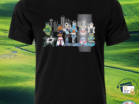 Squadgifts - Dallas Sport teams Mascot city shirt