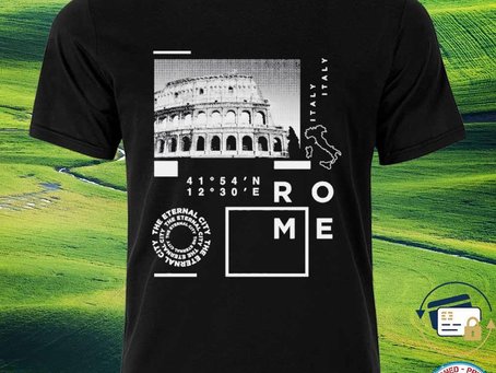 Squadgifts - Rome italy coordinates shirt