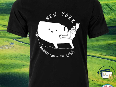 New York Backpack dog of the USA shirt