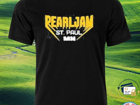 Official pearl Jam August 31, 2023 Xcel Energy Center Saint Paul, MN shirt
