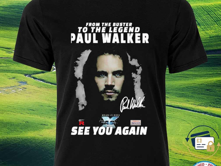 Squadgifts - The Legend Paul Walker Fast X See You Again shirt