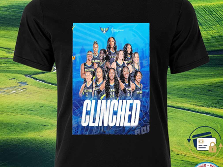 Squadgifts - Nice dallas wings clinched wnba playoff 23 shirt