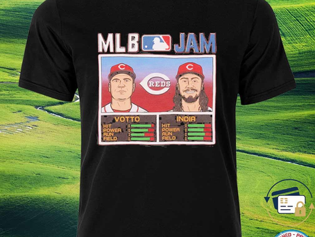 Squadgifts - Nice mlb Jam Reds Votto And India 2023 Shirt