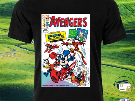 Squadgifts - Best disney 100 avengers comic shirt