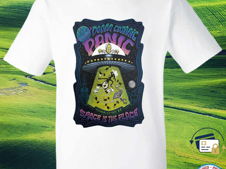 Squadgifts - Doom cosmic panic space is the place charleston sc tour shirt