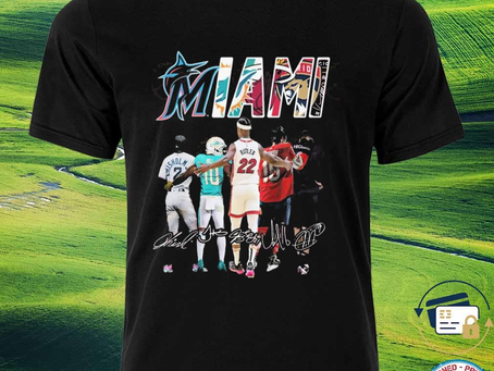 Squadgifts - Miami sports teams signature shirt
