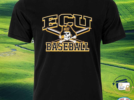East Carolina pirates sp walk alone crossed baseball bats ss shirt