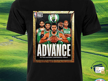 Squadgifts - Funny 2023 Boston Celtics Advance to the eastern conference finals shirt