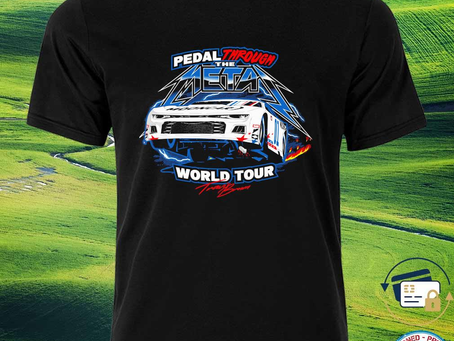 Premium pedal through the metal world tour travis brown shirt
