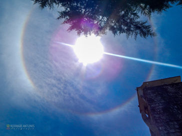 Halo Solar é visto no céu de Campo Belo do Sul