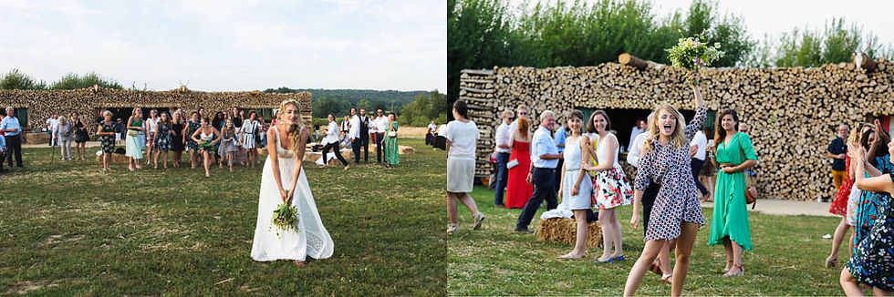 Le lancé de bouquet.