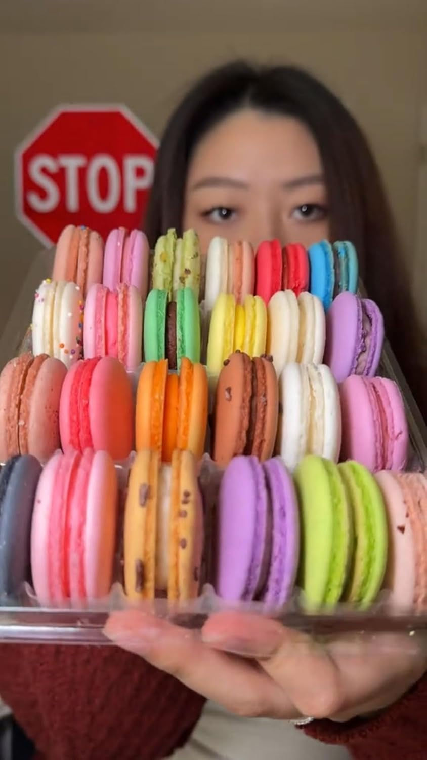 Thumbnail: French Macaron Cookies - 24 Pack, Gourmet Cookie Gift Box